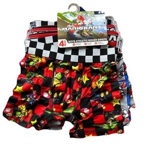 Mario Kart Boxer Briefs Boys 4 Pack Size 4